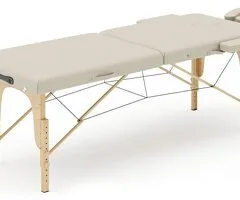 Massageliege 2-Zonen beige (B-Ware) - Gratis Versand