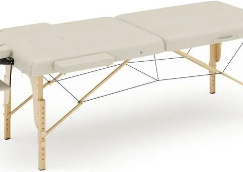 Massageliege 2-Zonen beige (B-Ware) - Gratis Versand - 2/7