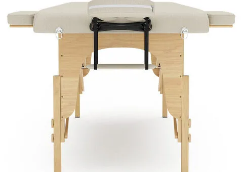 Massageliege 2-Zonen beige (B-Ware) - Gratis Versand - 4/7