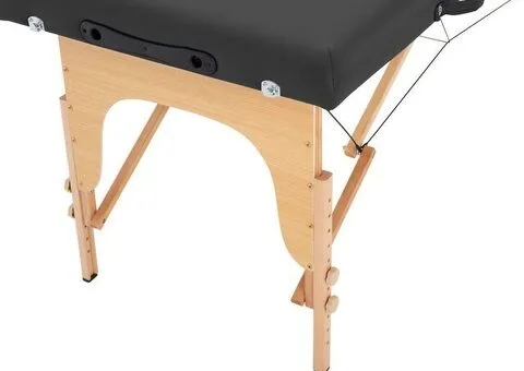 Hochwertige 2-Zonen Massageliege, schwarz (B-Ware) - Gratis Versand - 6/6