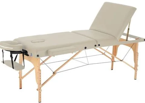 Massageliege 3-Zonen beige (B-Ware) - Gratis Versand - 3/8
