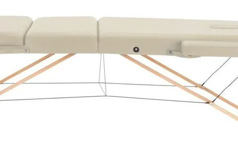 Massageliege 3-Zonen beige (B-Ware) - Gratis Versand - 4/8