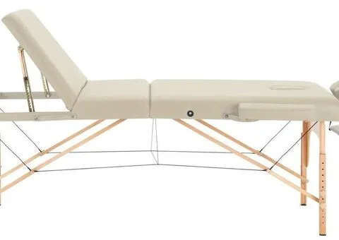 Massageliege 3-Zonen beige (B-Ware) - Gratis Versand - 5/8
