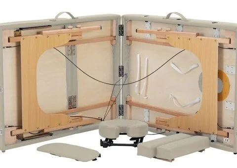 Massageliege 3-Zonen beige (B-Ware) - Gratis Versand - 8/8